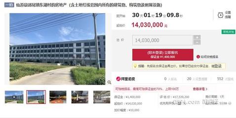 仙游一價值1700多萬元的工廠面臨查封拍賣，房地產評估揭示潛在價值